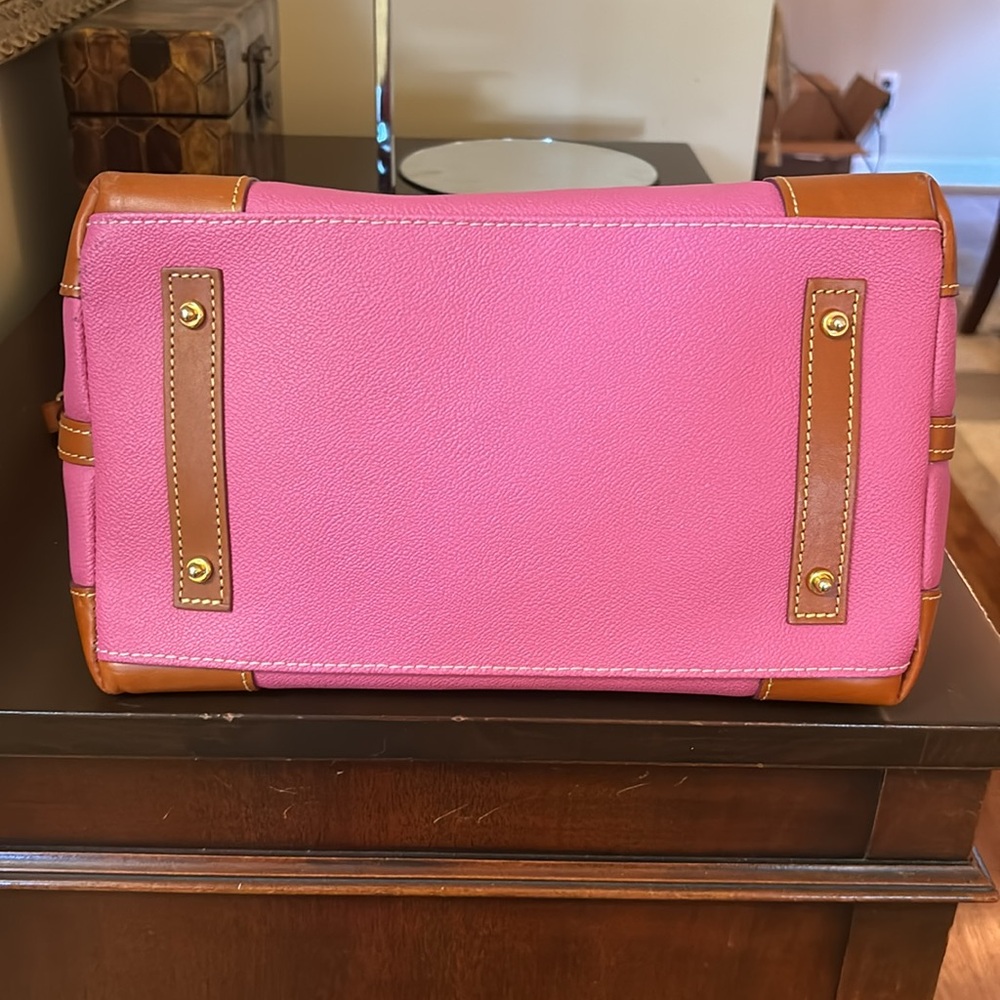 Dooney & Bourke Pink and Tan Satchel - Picture 4 of 16